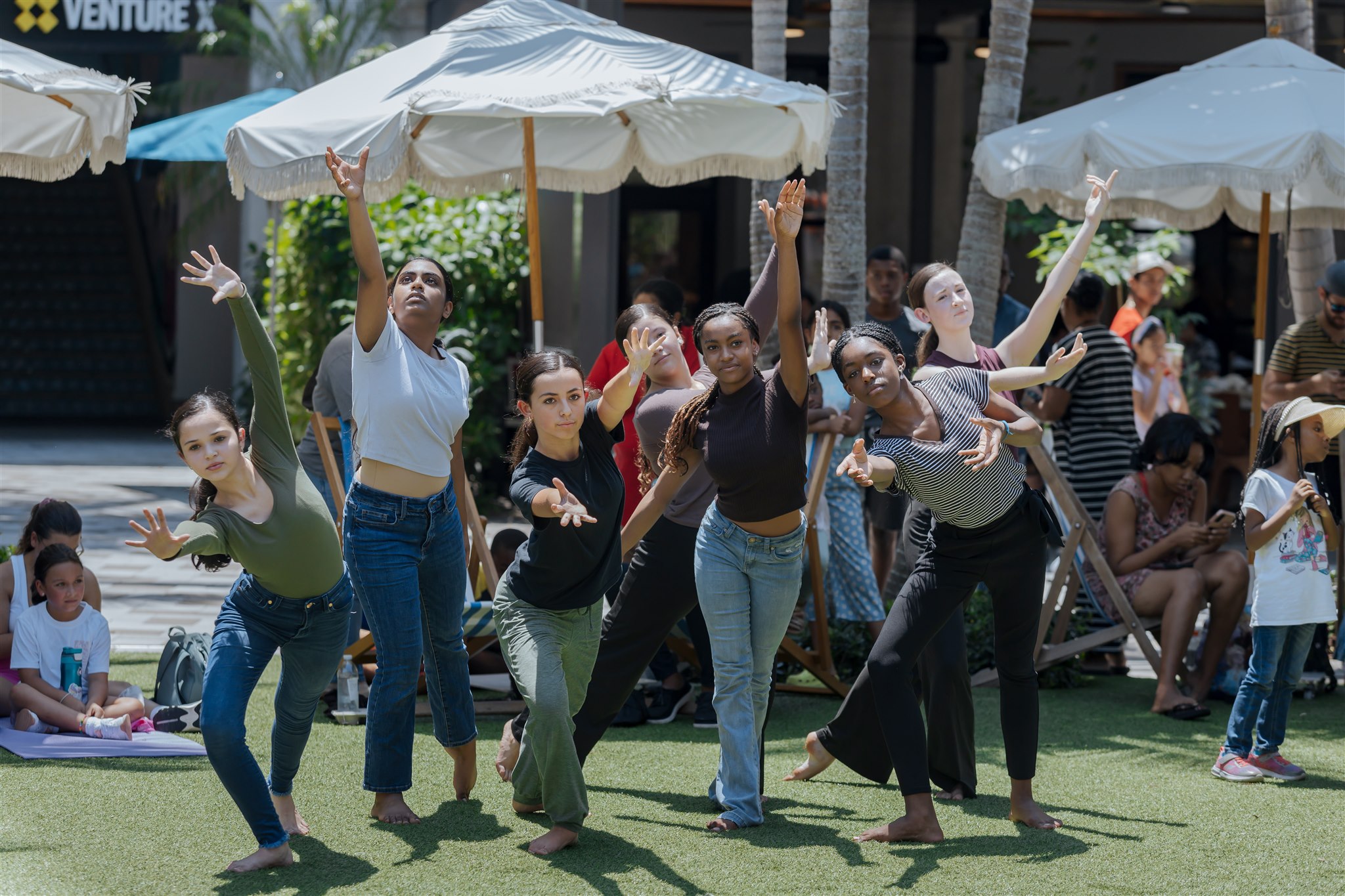 dance performance on the lawn