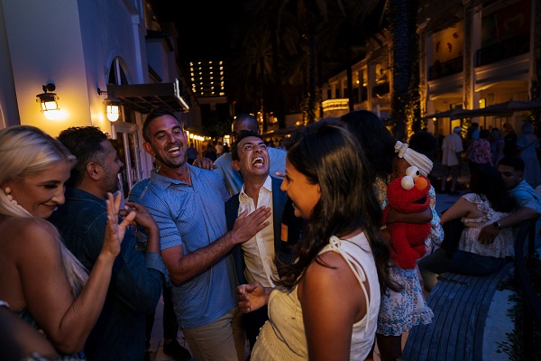 People celebrating