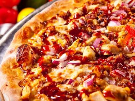 close up of pizza