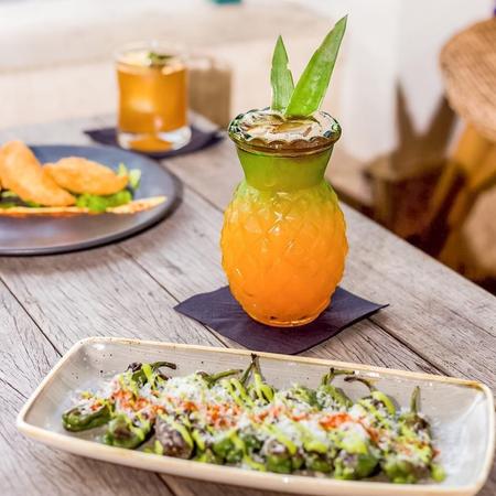 Drinks and appetizers at Barrio