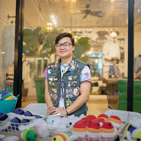 market vendor during Pride on The Block